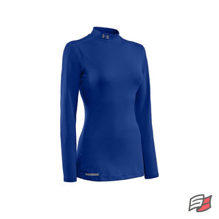 Coldgear fitted l/s mock wmn's