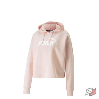 Gilet à capuchon ess cropped logo femme