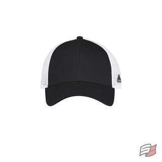 Structured adjustable mesh cap