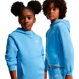 Nike club fleece hooded sweatshirt youth