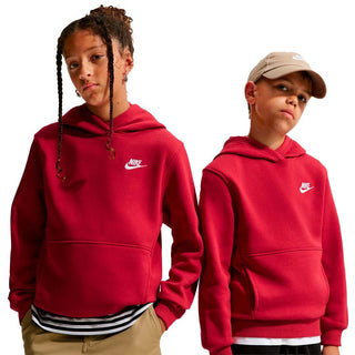 Nike club fleece hooded sweatshirt youth