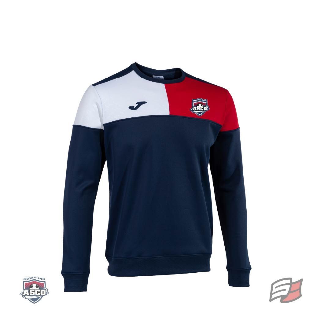 GILET OUATÉ À COL ROND CREW V
