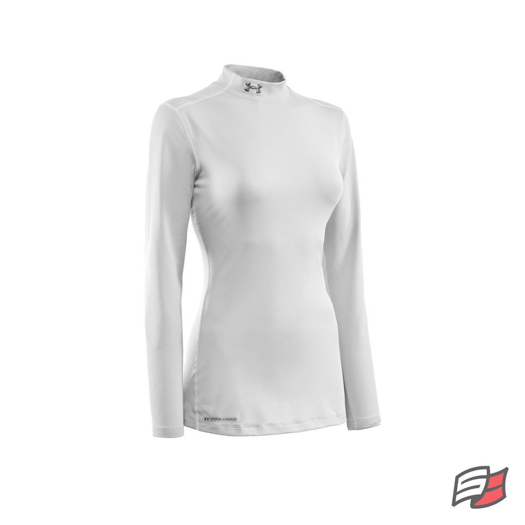 Coldgear fitted l/s mock wmn's