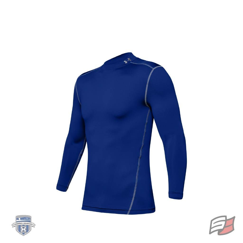 Gilet compression coldgear royal homme