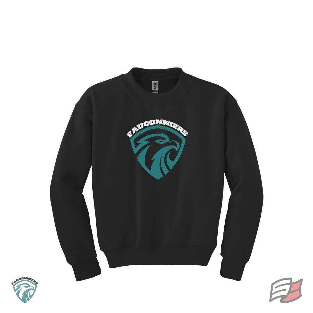 Molleton col rond jr fauconniers