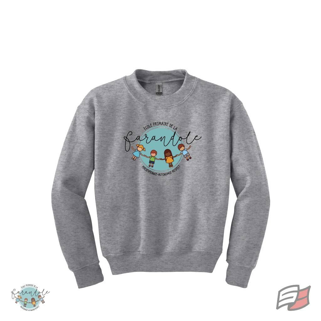 Molleton col rond jr farandole