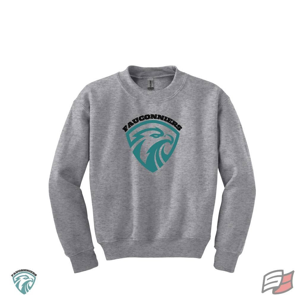 Molleton col en rond jr fauconniers