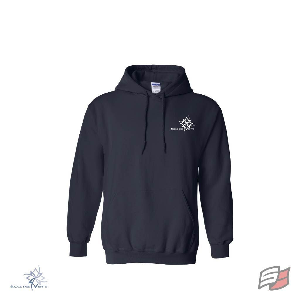 Gilet à capuchon marine adulte