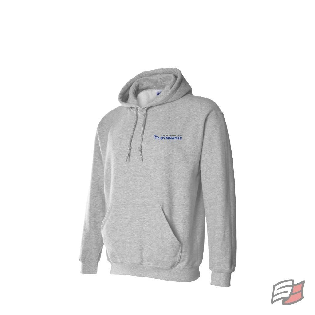 GILDAN GILET À CAPUCHON GRIS SPORT
