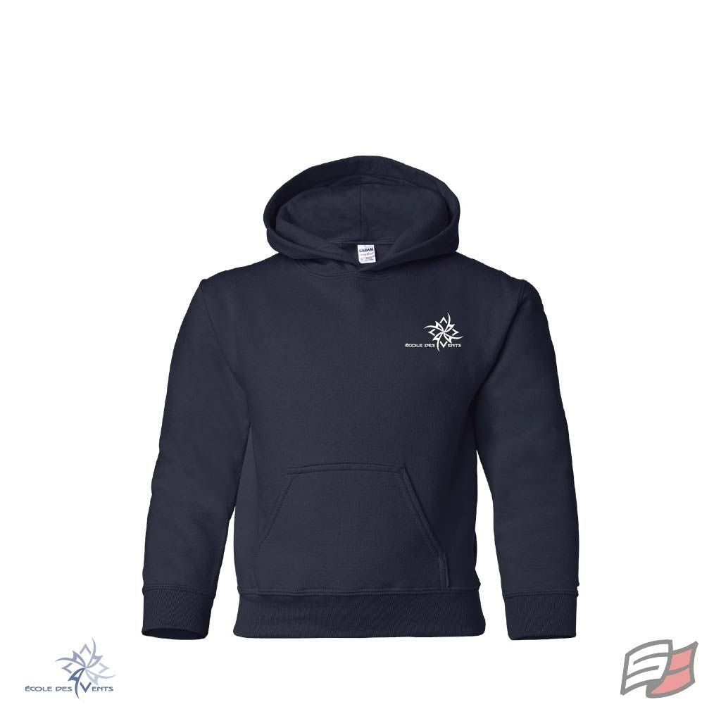 Gilet à capuchon marine junior