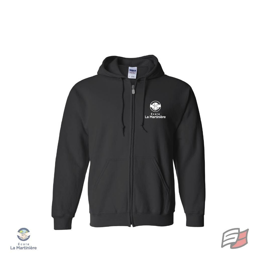 GILET À CAPUCHON AVEC ZIP ADULTE