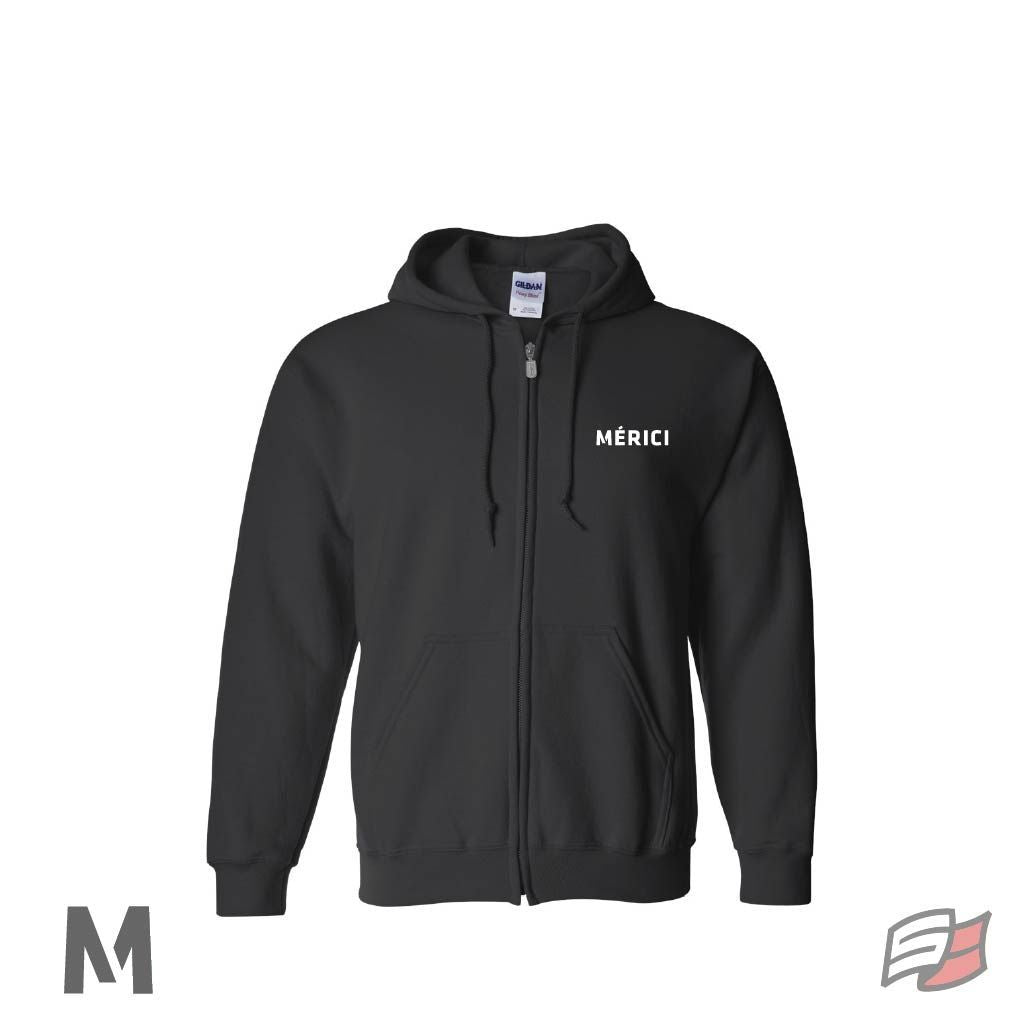 Gilet à capuchon avec zip adulte