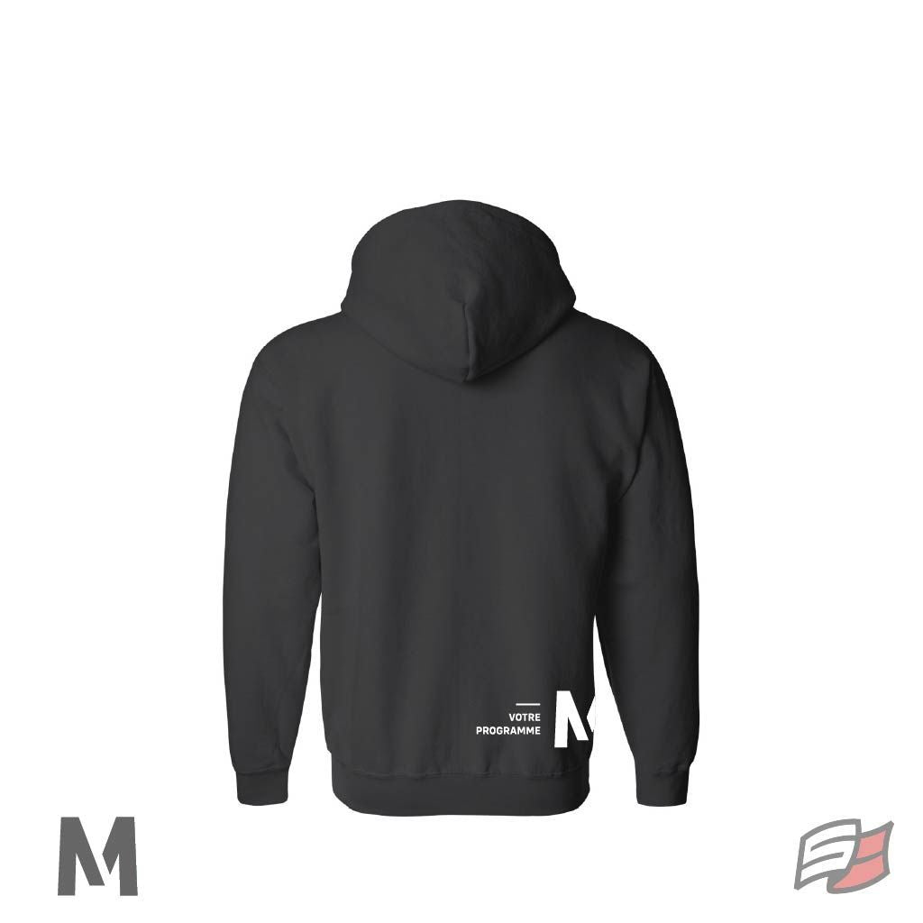 Gilet à capuchon avec zip adulte