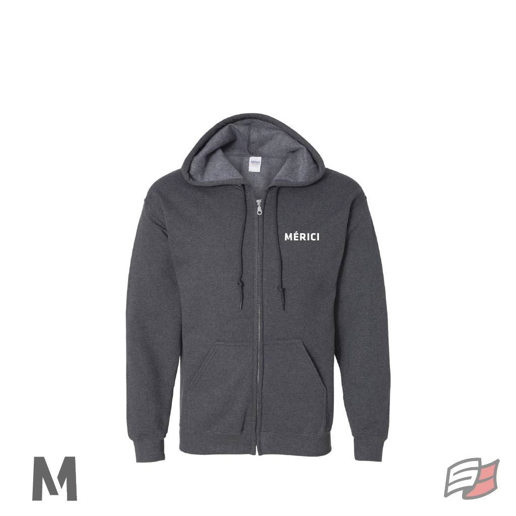 Gilet à capuchon avec zip adulte