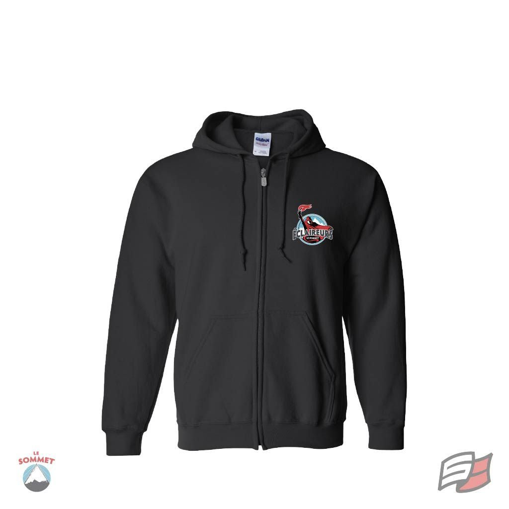 Veste à zip ad sommet