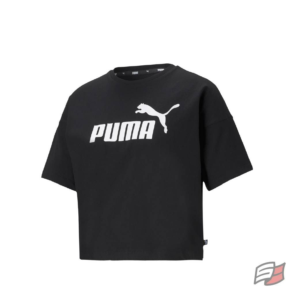 Gilet ess cropped logo femme