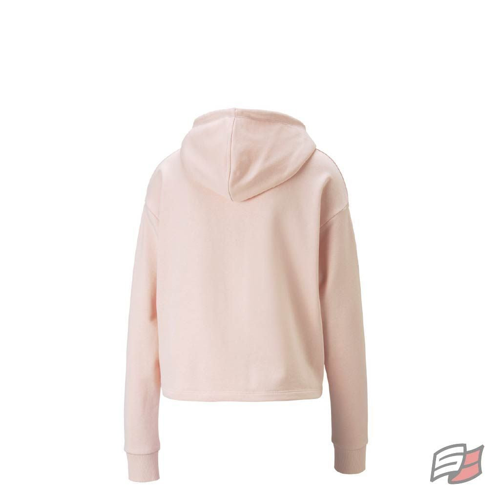 Ess cropped logo hoodie tr wmn's