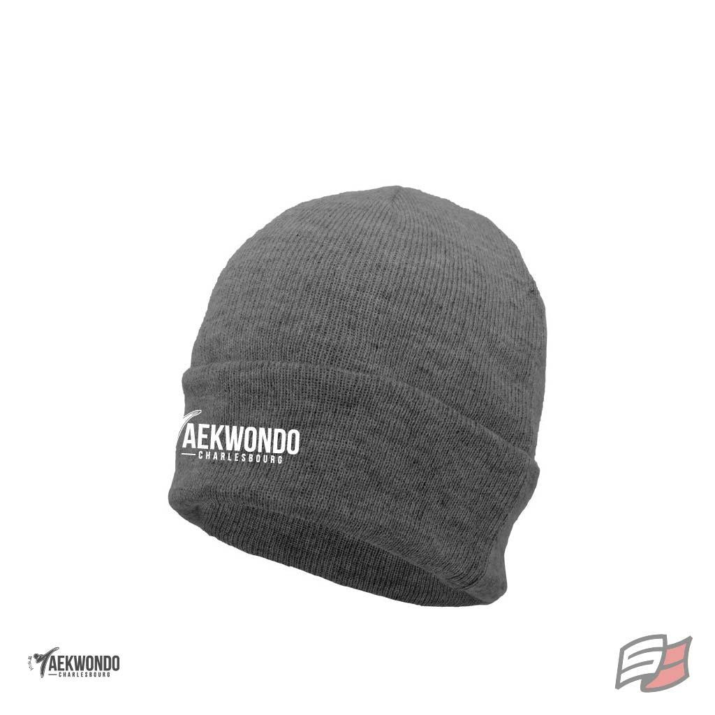 Tuque à rebord premium gris foncé
