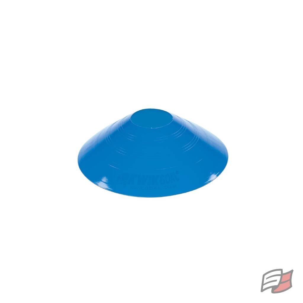 Cône plat (petit) bleu