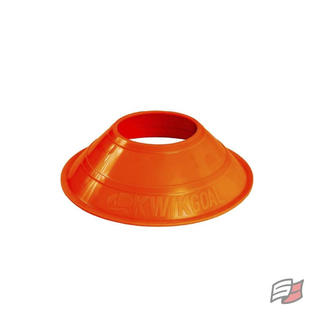 Cône plat (mini) orange fluo