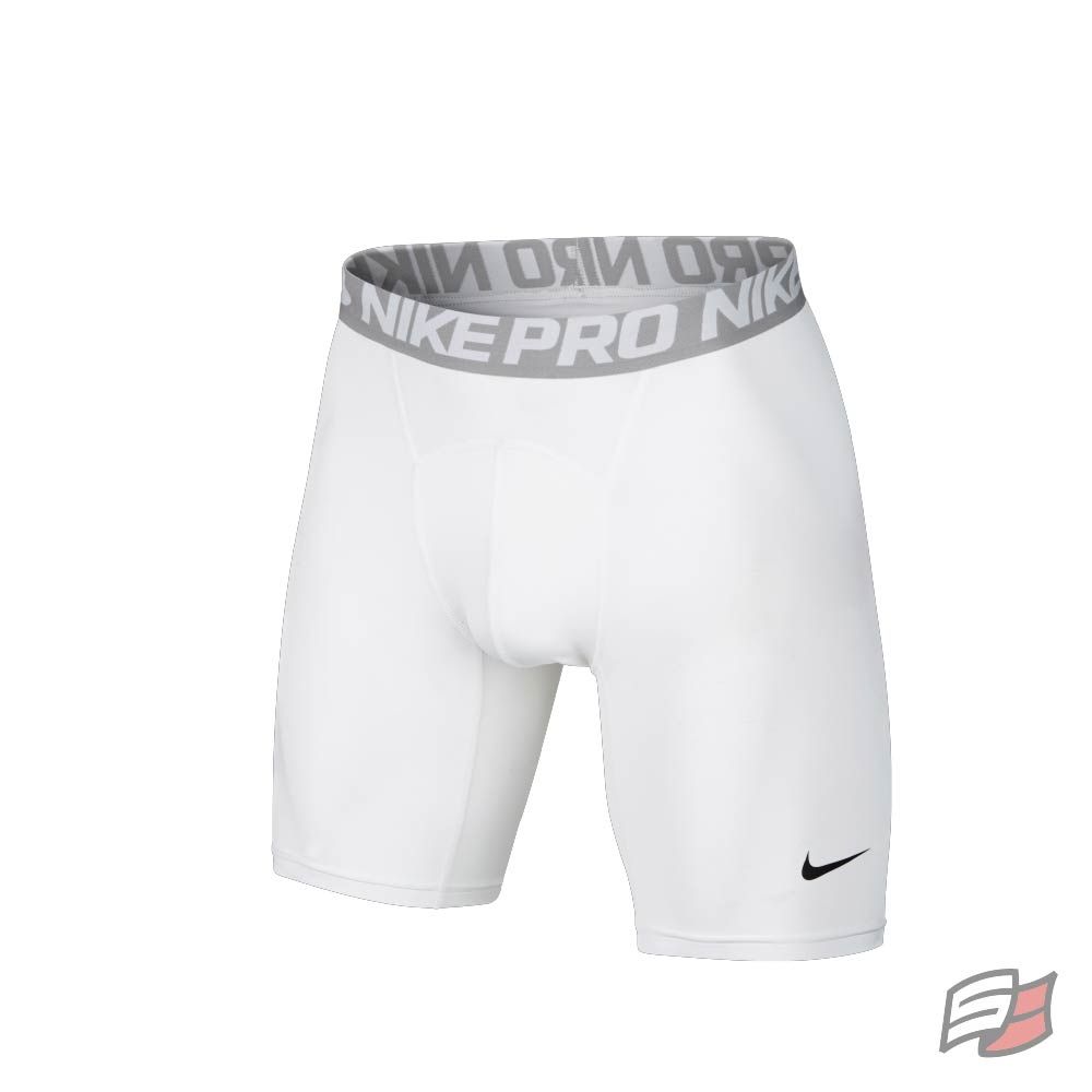 Nike pro cool comp. 6'' short ad blanc