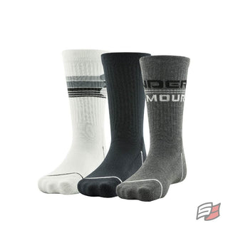 Ua phenom crew socks jr (3-pack)
