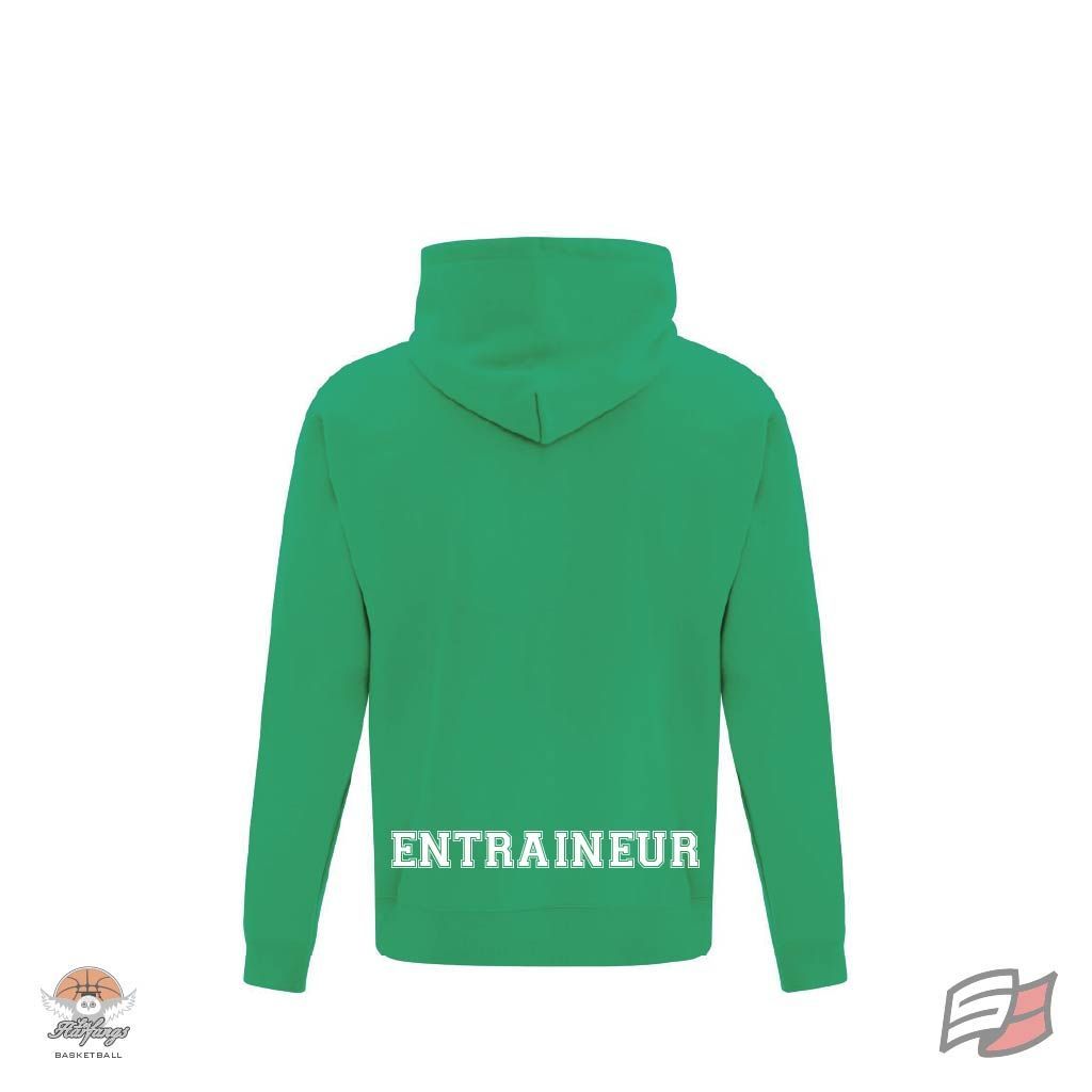 Gilet à capuchon entraîneur - adulte