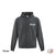 GILET À CAPUCHON AVEC ZIP GRIS FONCÉ