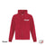 GILET À CAPUCHON AVEC ZIP ROUGE