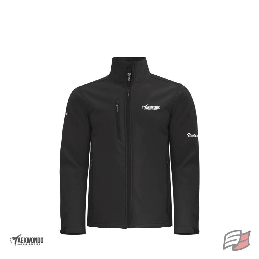 Manteau soft shell homme noir