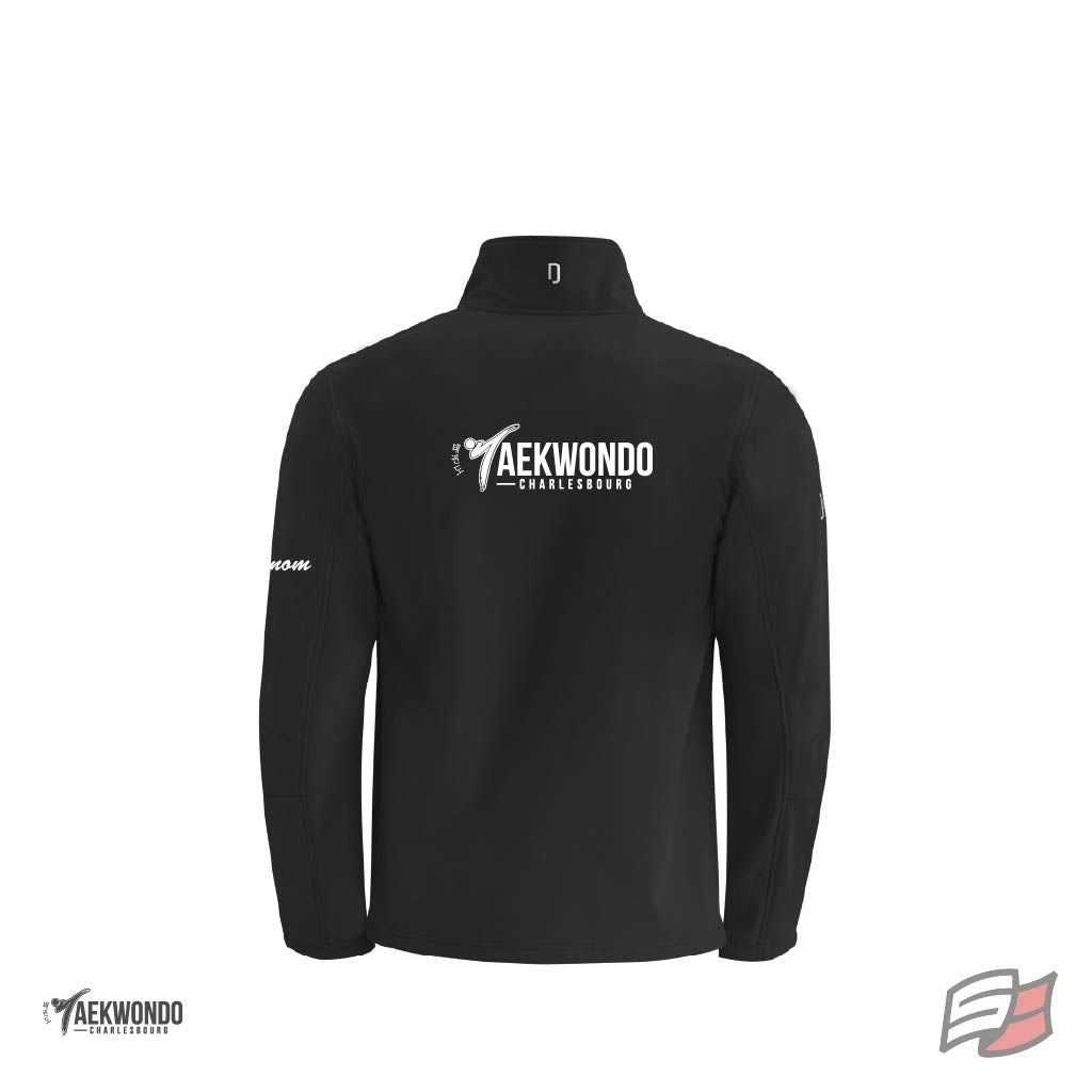 Manteau soft shell homme noir