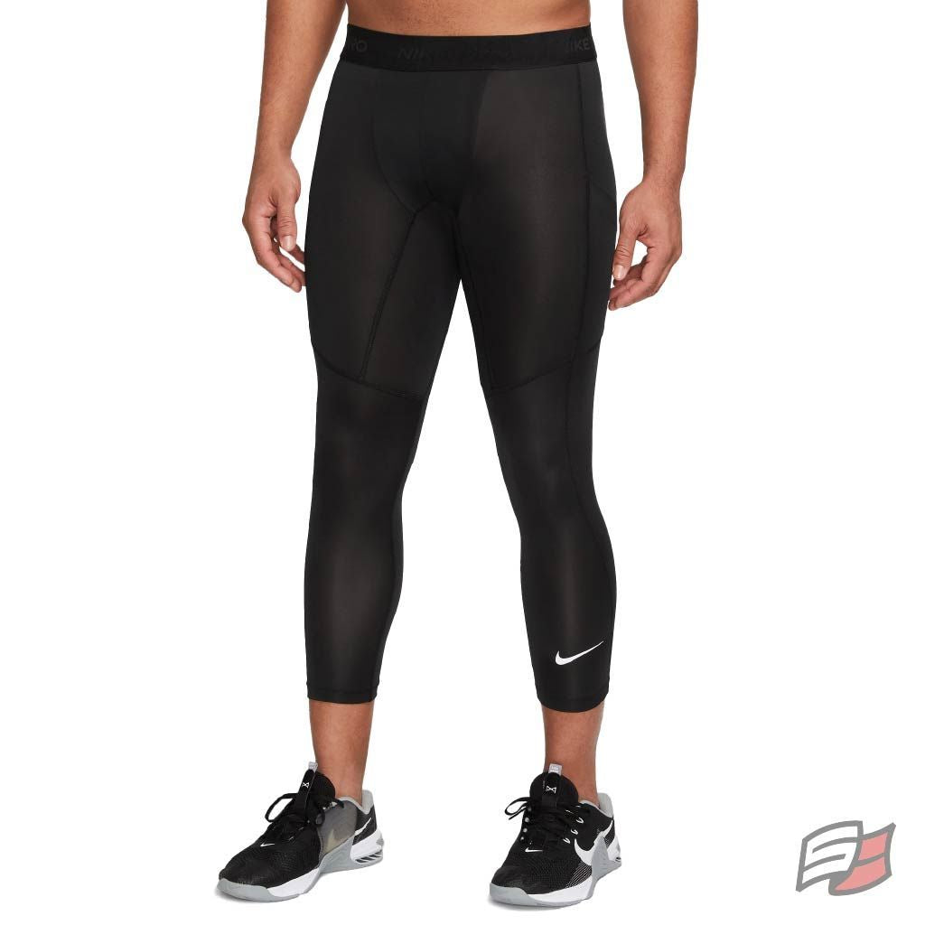 Legging 3/4 nike pro homme