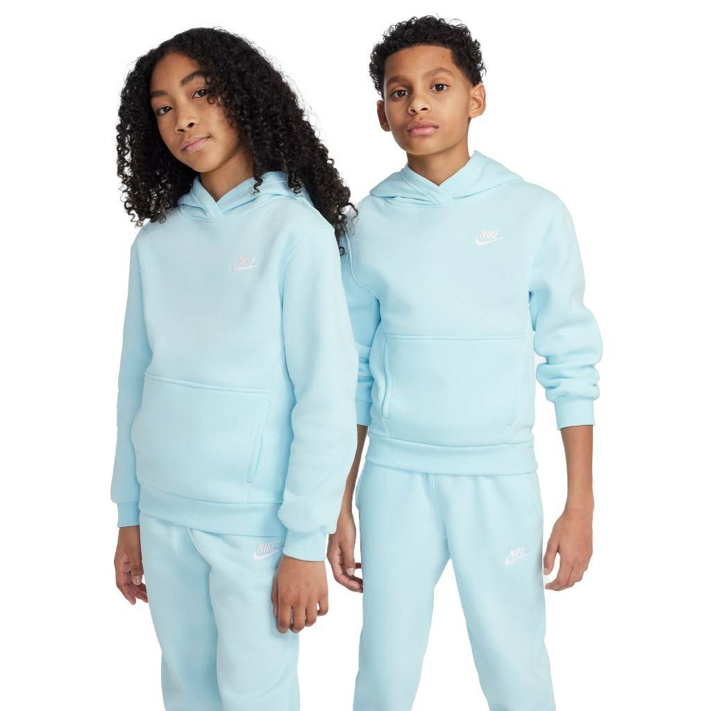 Nike club fleece hooded sweatshirt youth