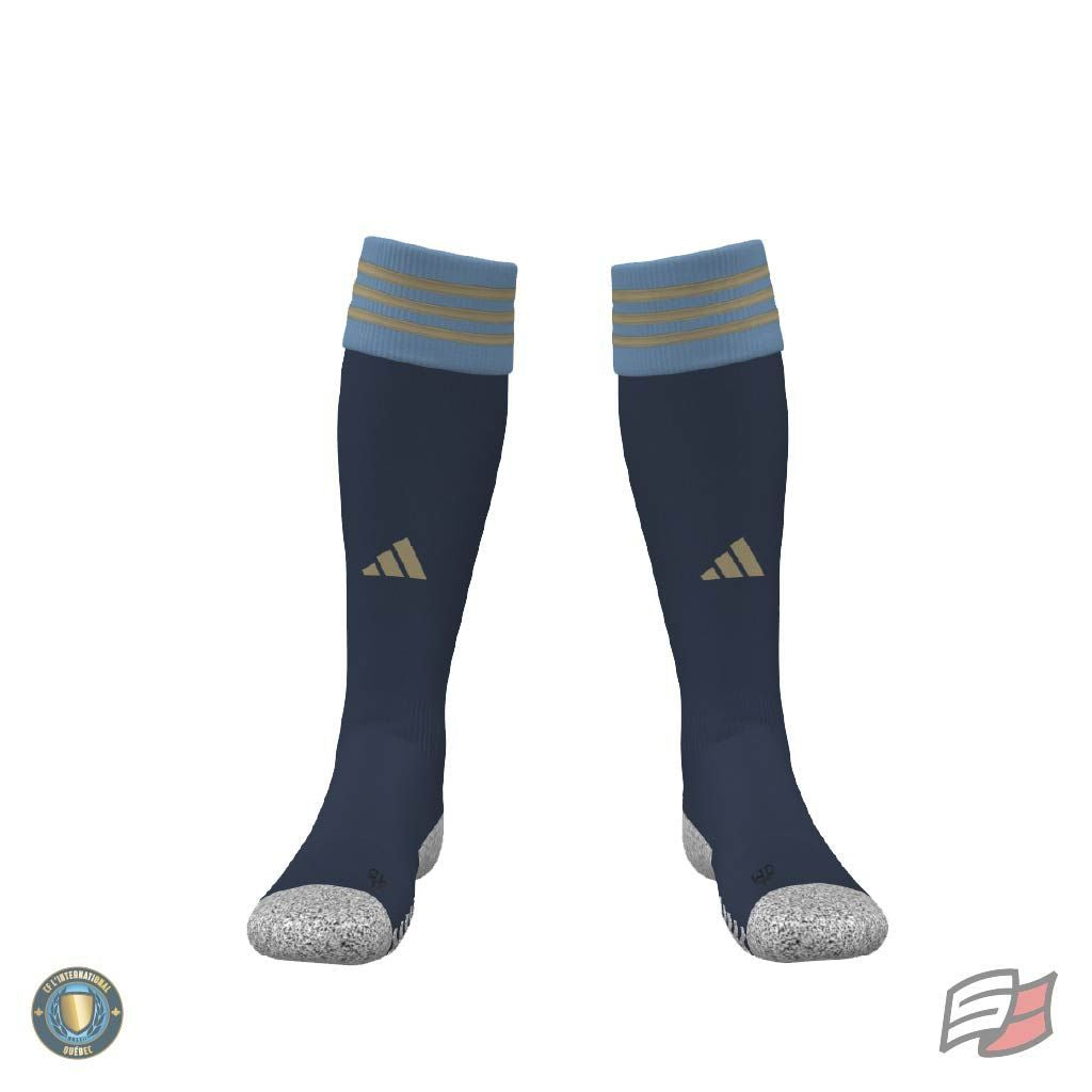BAS DE MATCH ADISOCK23 MARINE/OR U13+