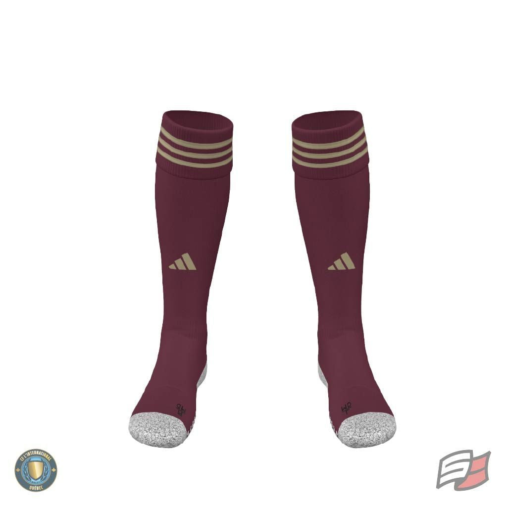 Bas de match adisock23 bourgogne/or aaa