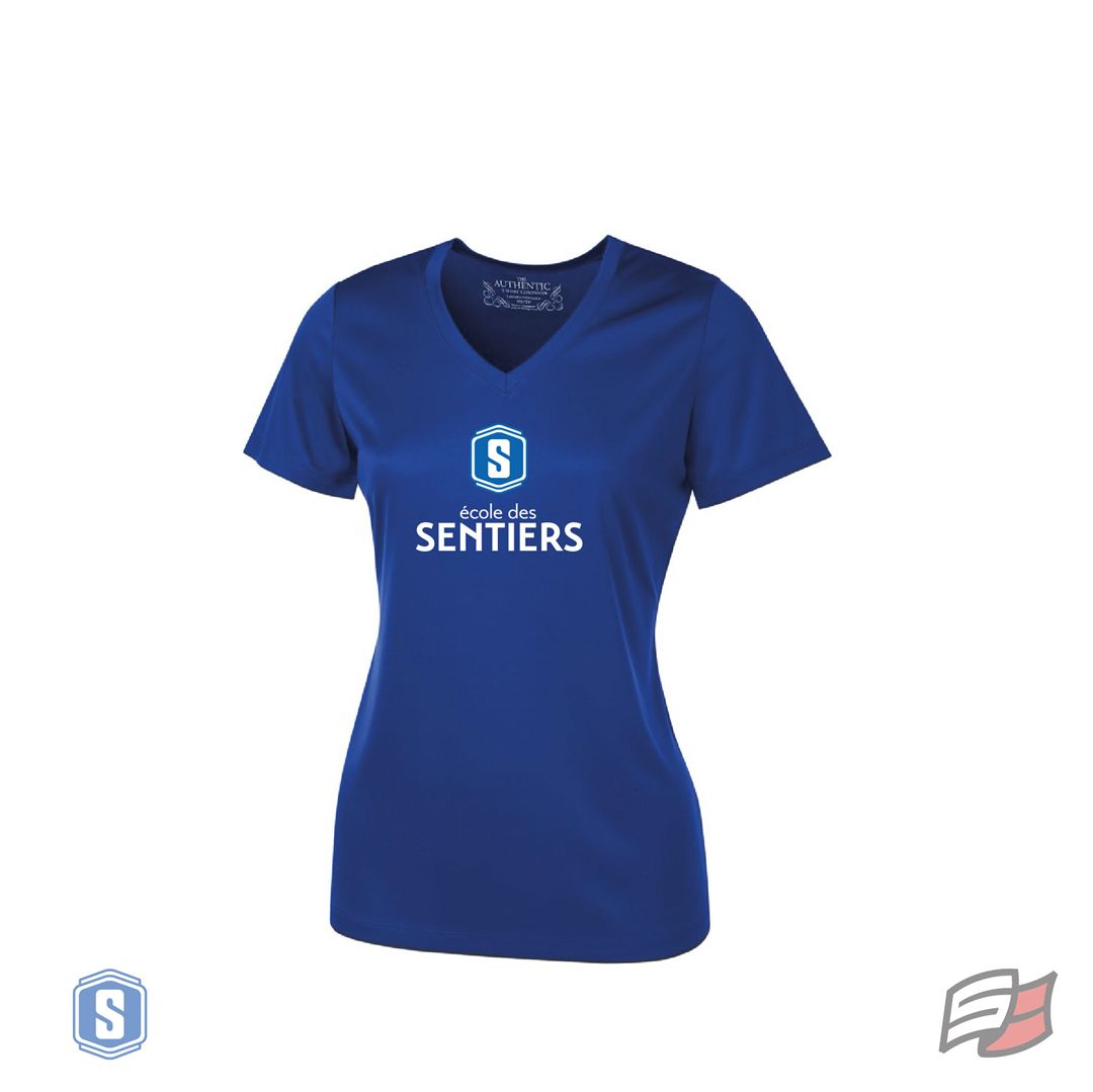 T-SHIRT COL EN V FEMME