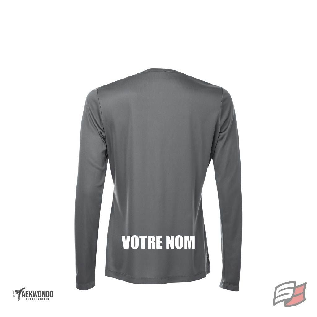 Gilet dryfit m/l femme gris charbon