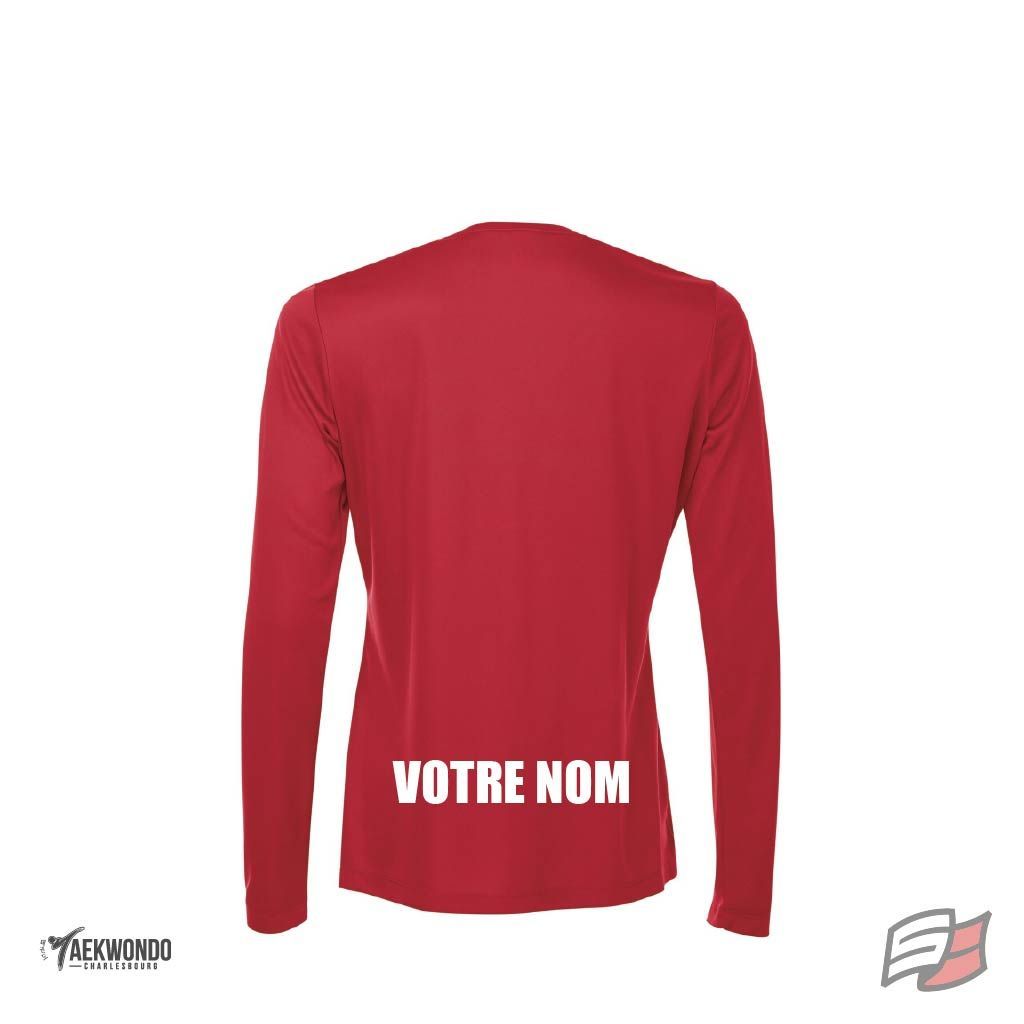 Gilet dryfit m/l femme rouge