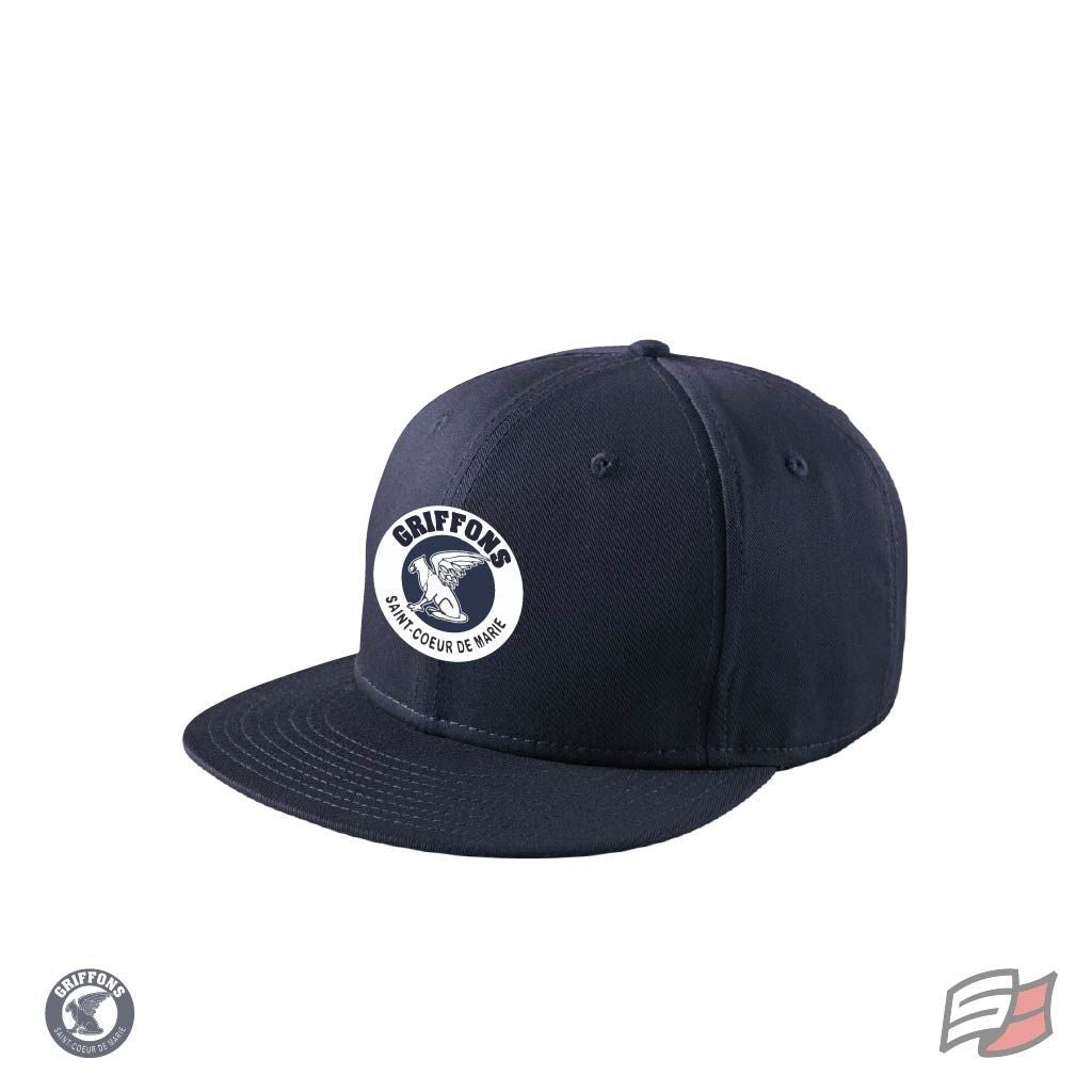 Casquette ajustable flat bill marine