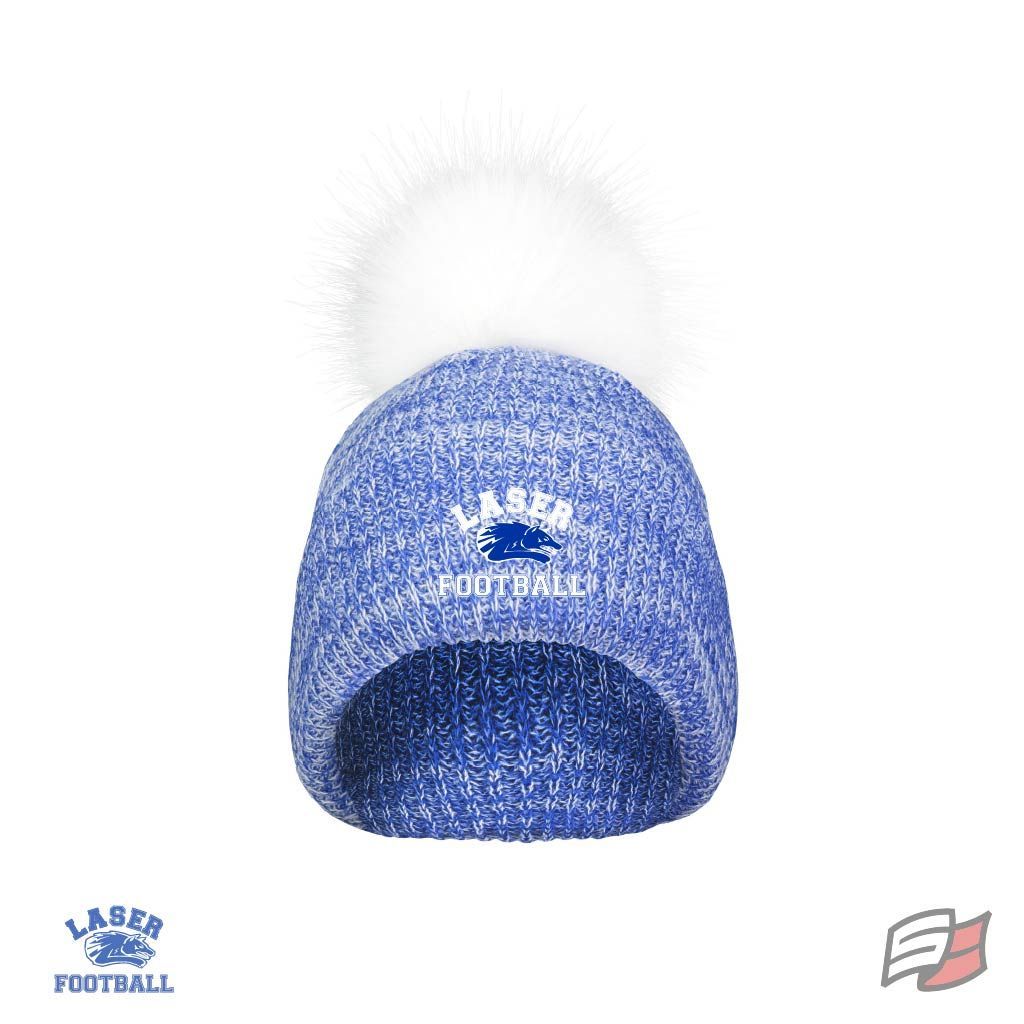 Faux fur pom beanie