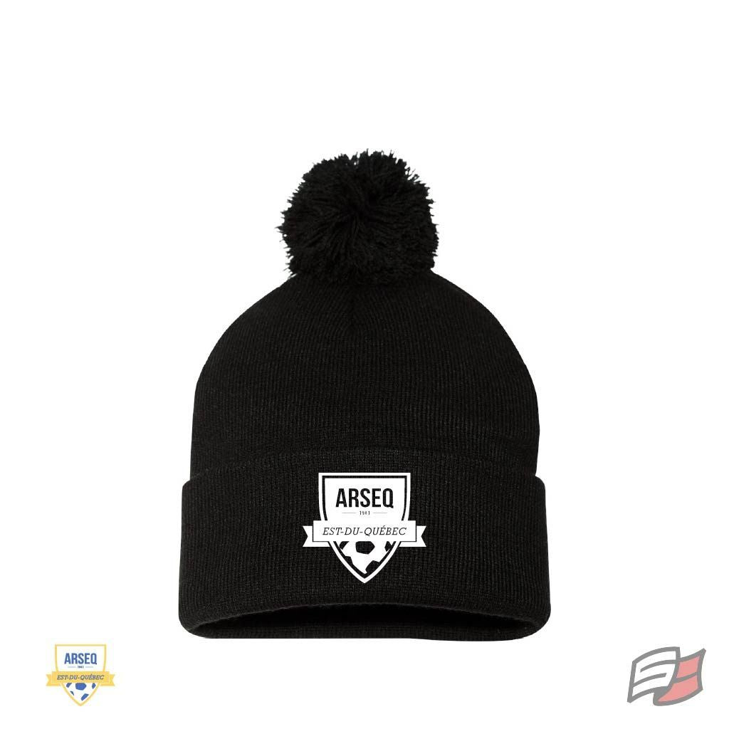 Pom-pom beanie knit beanie