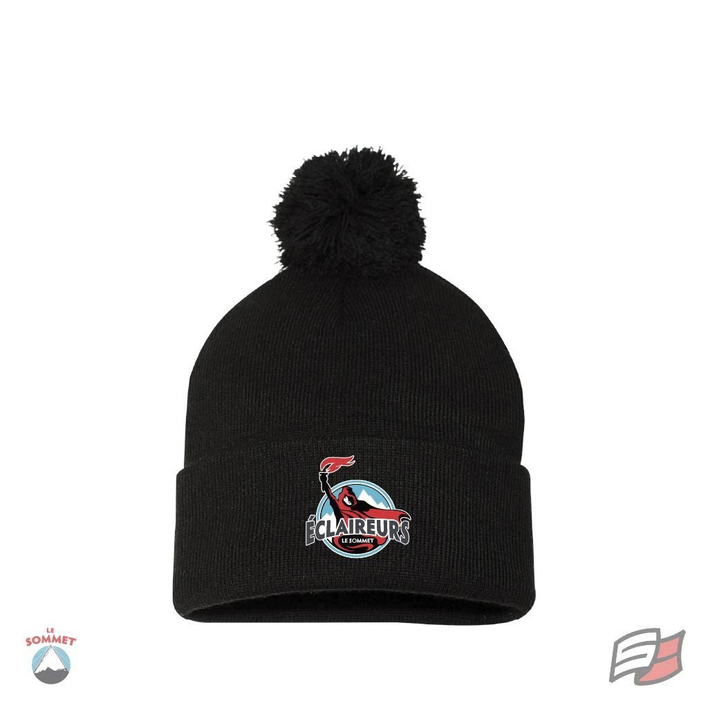 Tuque avec pompom éclaireur