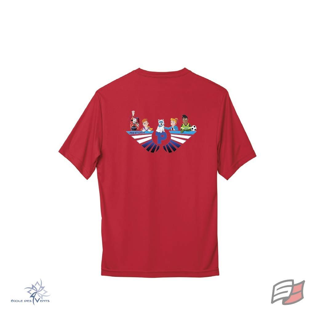 Gilet dri-fit m/c rouge junior