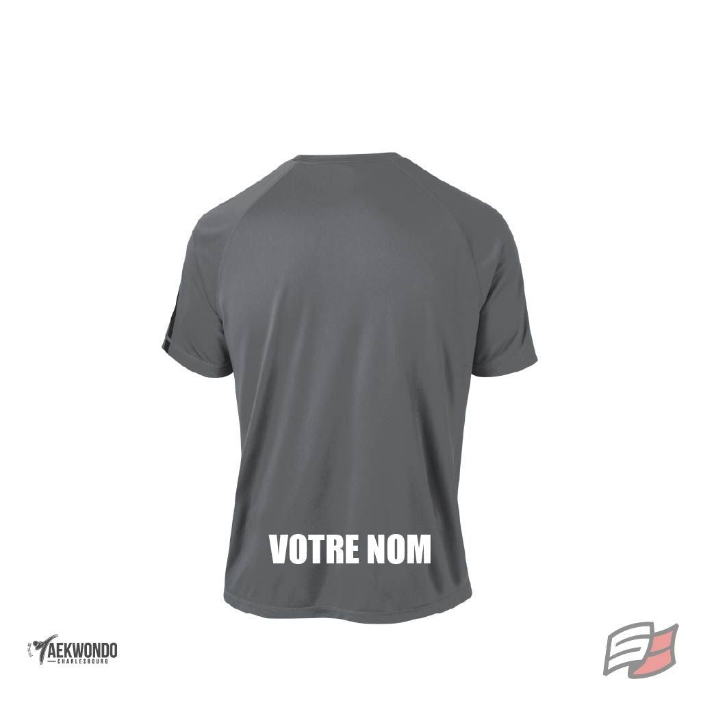 Tshirt dryfit gris/noir