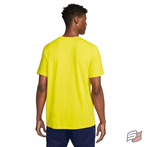 T-shirt pour homme, motif du maillot du Brésil à la coupe du monde imprimé  des deux côtés avec nom et numéro, en différentes couleurs,  personnalisable, jaune, S : : Mode
